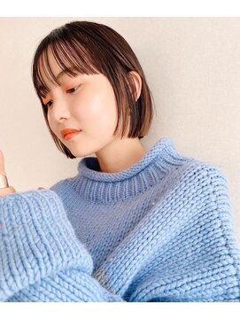 ロシェ 横浜店(loche) ナチュラル大人ショートボブ×暗めカラー×似合わせカット×横浜