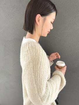 イロ プラス 南田宮店(iro+) 【nobuyo】Olive brown × bob
