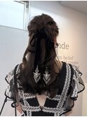 ヘアアレンジ/ハーフアップ/持ち込み