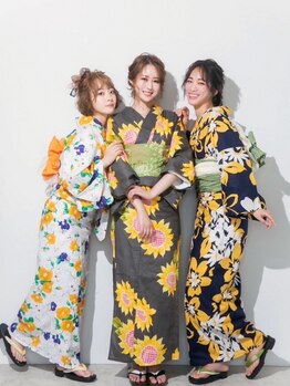 グランマッシュ(GRANMASH)の写真/【大阪梅田／駅直結】浴衣レンタル＆着付け◎夏のお出かけやイベントを、涼やかで華やかに演出します。