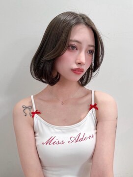 ロンドリメゾン 原宿(Lond re Maison.) 暗めカラーショートボブマロンベージュくすみベージュ原宿表参道