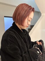 シーン(SCEN) ハイトーンボブ/ケアブリーチ/暖色/顔まわり/学割/ダブルカラー