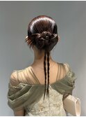 タイト個性ヘアアレンジ