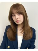 顔まわりカット　スモーキーカラー