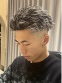 アップバングツイスパ×ホワイトメッシュ