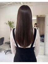 零秒女髪 千里丘店 艶髪まとまり美髪の上品ロングストレート髪質改善髪質改善カラー