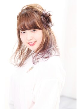 フォーチューン Hair&Spa Fortune ハーフUPスタイル/ニュアンスカラー