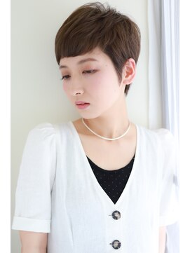 ネオリーブ ジューク 日吉店(Neolive JuQ) 【日吉 neoliveJuQ】小顔ショート　グレージュ　ひし形