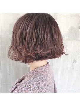 オーイット(ooit) ＊ピンクベージュ×ウェーブボブ＊