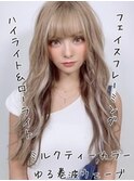 ミルクティーハイライトローライト#プルエクステ#池袋