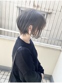 大人カワイイくすみアッシュグレージュショート【BLAZE 大庭】