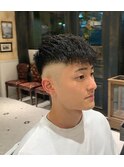 【LUDLOW BLUNT】ツイストスパイラルパーマ フェードカット