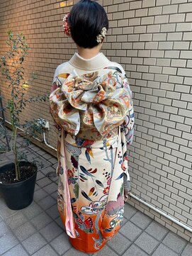 ルッソ チアロ(Lusso chiaro) ☆着物ヘアアレンジ　ショートヘア☆/30代40代50代