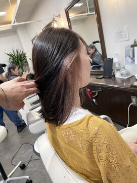 ムーブ(Moob) 透明感抜群インナーカラーミルクティーベージュ【別府】