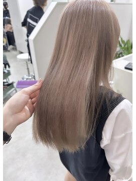 ユウル 横浜(juhl.) ミルクティーカラー/ケアブリーチ/ブリーチ/ダブルカラー/横浜駅