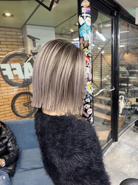 ラフ(LAFF) 【大人可愛いふんわりピンク系バレイヤージュ】