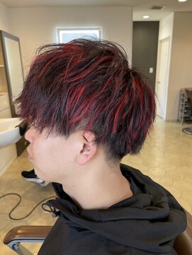 ルシードスタイルビーシャイン(LUCIDO STYLE B SHINE) 豊橋ビーシャイン★赤メッシュ