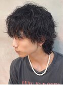波巻きスパイラルパーマウルフカットツイストパーマメンズパーマ