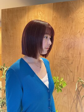 リノア 鵠沼海岸(LINOA) ボルドー×タイトボブ