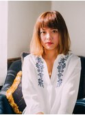 カジュアルくしゅっとボブ