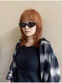 オレンジベージュ×レイヤーウルフ