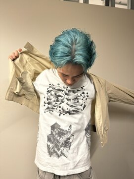 ノラ シンディ(NORA CYNDY) 【永田】メンズケアブリーチデザインカラークリアブルー