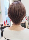 イメチェン丸みショートナチュラルボブ30代40代50代田嶋7
