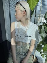 ペレ アネックス 大阪梅田茶屋町店(PELE ANNEX)&nbsp;ホワイトグレージュ/デジタルパーマ/フェザーパーマ/梅田