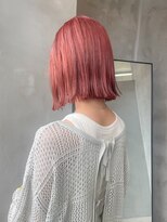 テトヘアー(teto hair)&nbsp;切りっぱなしボブぱっつんケアブリーチカラーダブルカラー