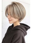 ハイトーンショートボブ