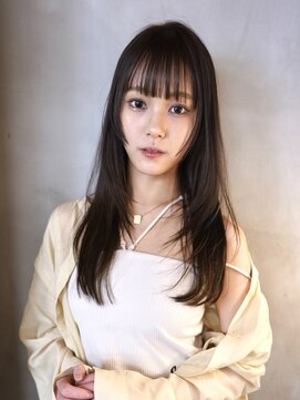 ニコ トウキョウ 渋谷(nico TOKYO) ロングレイヤーカット顔周りレイヤーウルフハッシュカット韓国