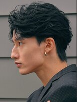 フィフス トウキョウ (fifth TOKYO) 渋谷フェザーパーマセンターパートメンズカットニュアンスヘア