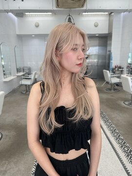 ブロンド/ミルクティーベージュ/ホワイトベージュ/レイヤー