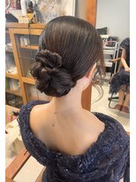 シュクレアミ 福島(sucre ami)&nbsp;シンプル上品シニヨン【福島/ヘアセット】