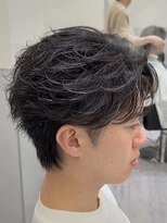 ビカムメンズヘアー 栄店(become men's hair)&nbsp;フェザーパーマニュアンスパーマ毛流れパーマ名古屋栄