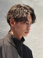 アンサー 渋谷(ANSWER)&nbsp;ルーズマッシュ/ルーズパーマ/波巻きパーマ/センターパート