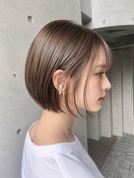 アンドコー(Andco) 【Andco】くびれショートボブ×透明感ベージュ