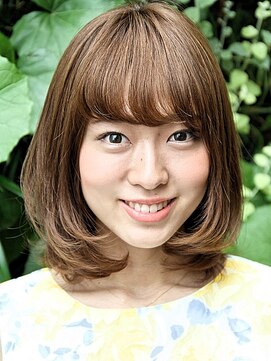 ヘアメイク フレンシア(hair make flencia) ワンカールツヤ感ミディアム