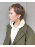 【loty川原一高】外国人風ショートカット×ベージュカラー