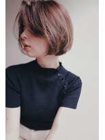 ヌイ 横浜(nui)&nbsp;アッシュブラウンボブ_くすみカラーラベージュオリーブカラー