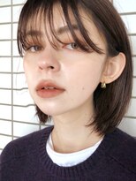 クーエフー(coo et fuu)&nbsp;20代30代“ブルージュカラー”で光に透ける柔らかいボブ