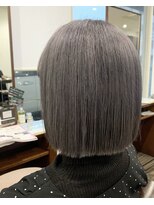 ヘアメイクエイト 丸山店(hair make No.8) << hair make No.8 黒木 >> 切りっぱボブ×ラベンダーグレージュ