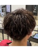 ハイライト波巻きパーマ