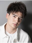 ツーブロックショート　無造作ソフトツイストパーマ