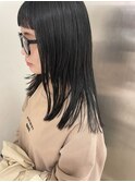 ぱつっとストレート