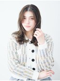 チェリーブラウン/ルーズヘア/フリンジバング/前髪カット/新宿駅