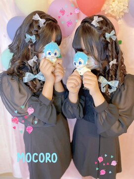 ヘアーセット モコロ(Hair Set MOCORO) 編みたらしハートヘア