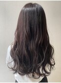 ラベンダーブラウン/暗髪/艶髪/ロング