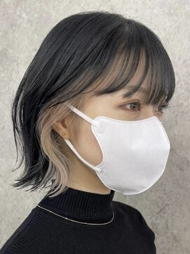 サンクプロジェクト(cinq PROJECT) インナーカラーイヤリングカラーダブルカラーベージュカラー韓国