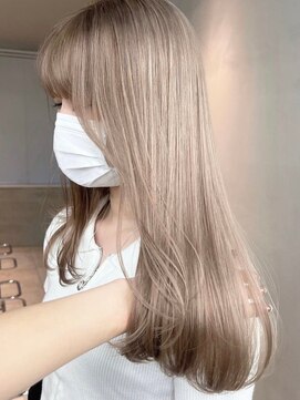 サイン 渋谷(SIGN) レイヤーカットインナーカラーイヤリングカラ一色落ち綺麗表参道